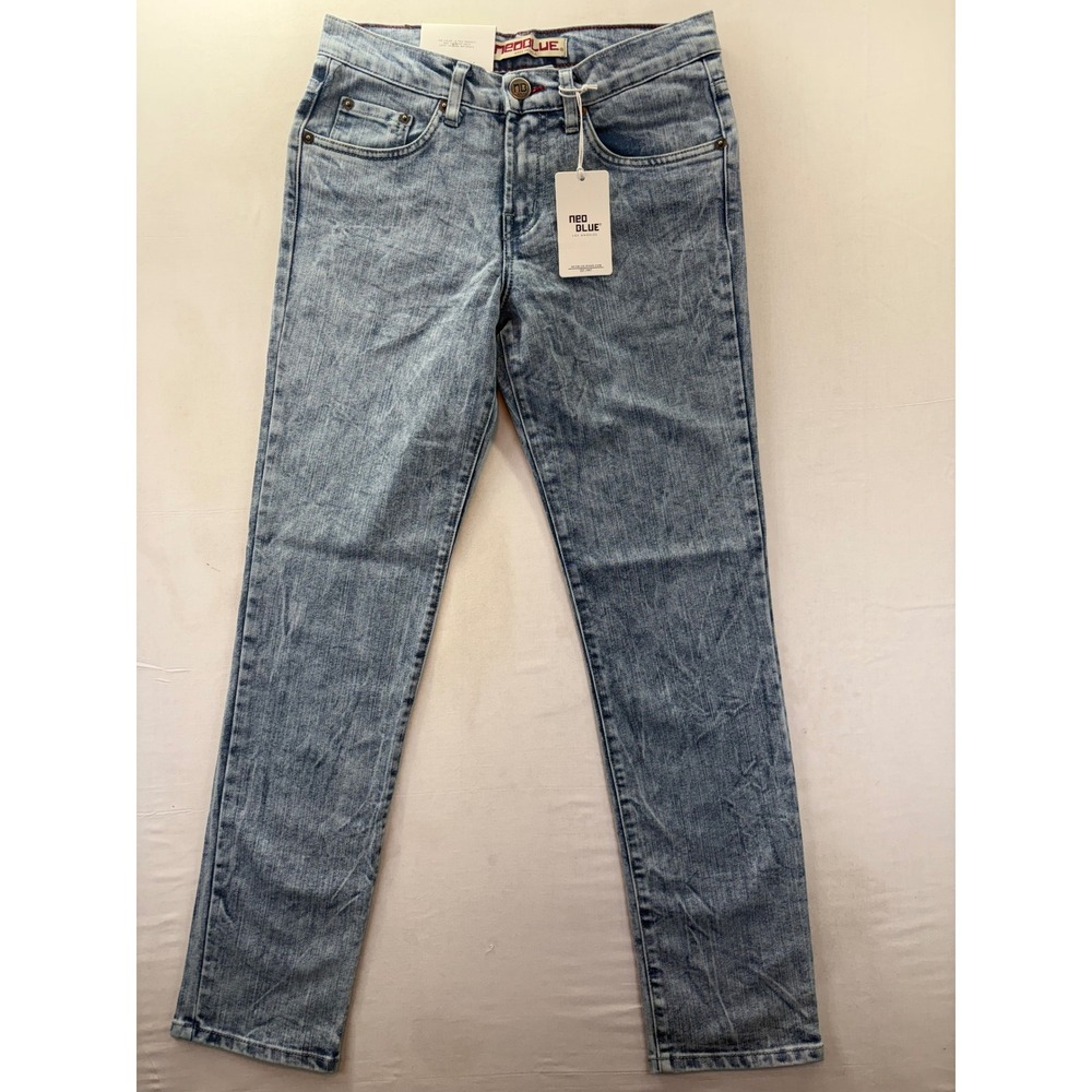 Neo Blue Los Angeles 516 Mineral Light Blue Skinny Jeans Mens 28 Made in USA